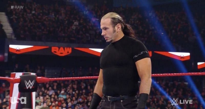 Matt Hardy returned to Raw last week