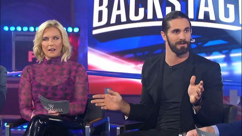 Renee Young and Seth Rollins on WWE Backstage