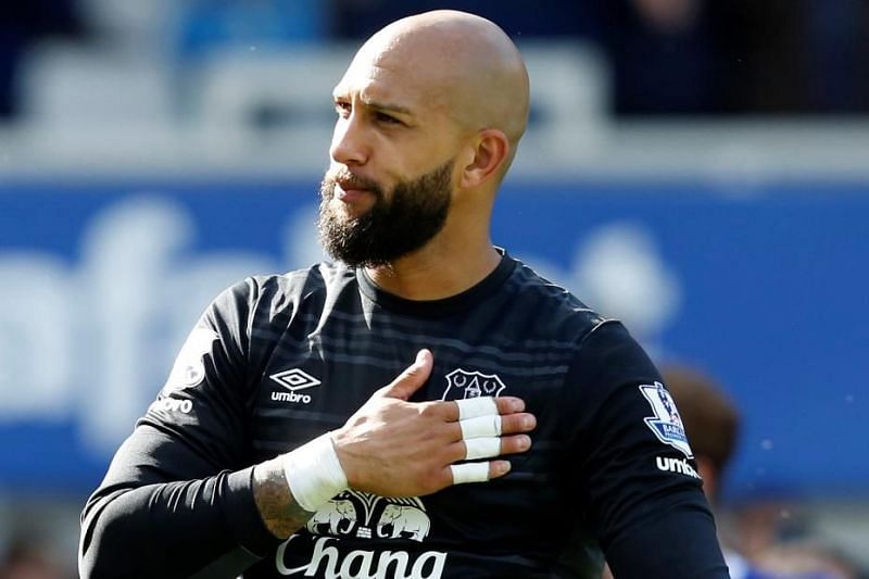 Tim Howard guarded the Everton posts for a decade