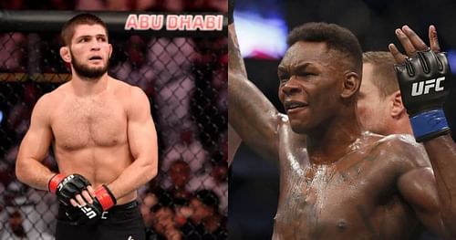 Khabib Nurmagomedov and Israel Adesanya.