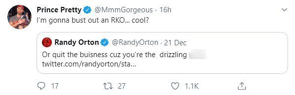 Tyler Breeze responded to Randy Orton&#039;s comments