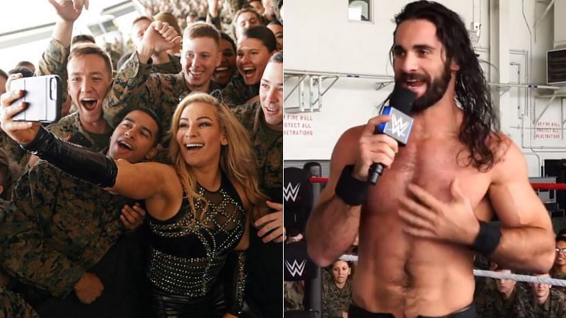 Natalya and Seth Rollins competed at Tribute to the Troops