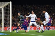 Lionel Messi misses a trick as Real Madrid's defenders happily look on