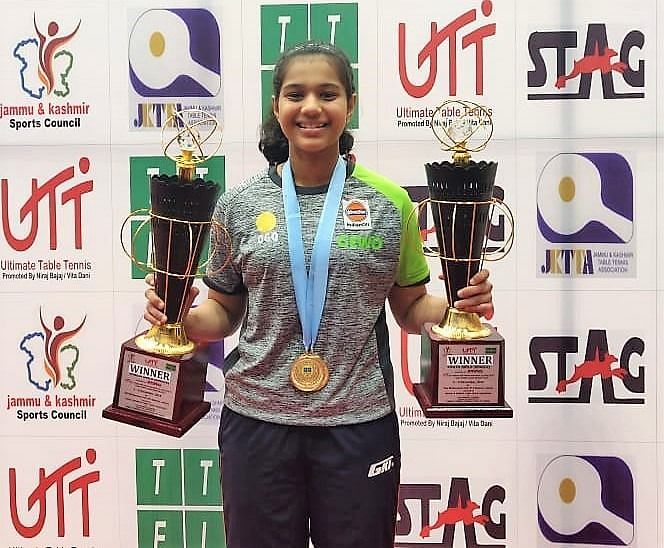 Double delight for Maharashtra’s Diya Chitale, wins twin gold in UTT 81st Nationals