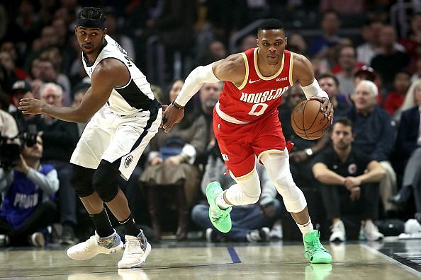 Russell Westbrook&#039;s shooting has plummeted with the Rockets