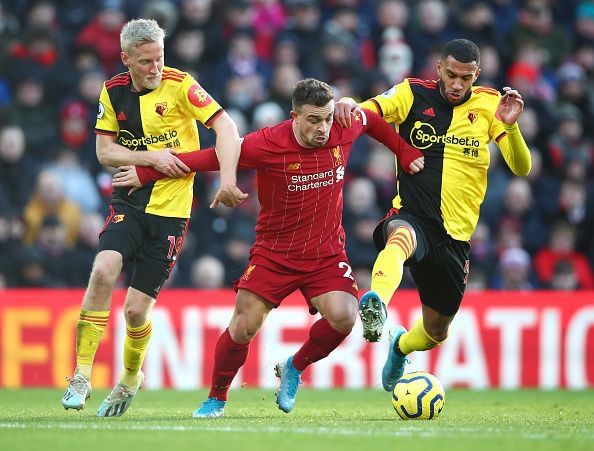 Jurgen Klopp confirms Xherdan Shaqiri has suffered hamstring injury