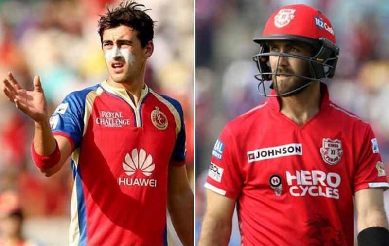 Mitchell Starc (left) and Glenn Maxwell (right)