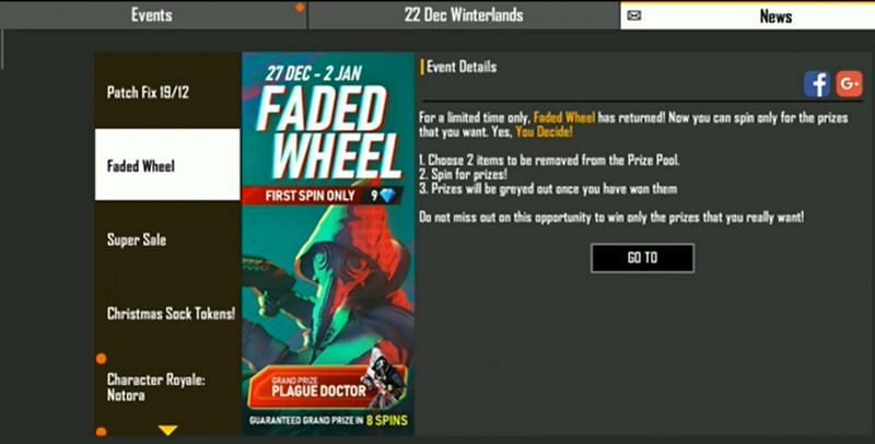 Faded Wheel overview