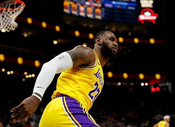 LeBron missed the first game of the season due to a thoracic muscle strain