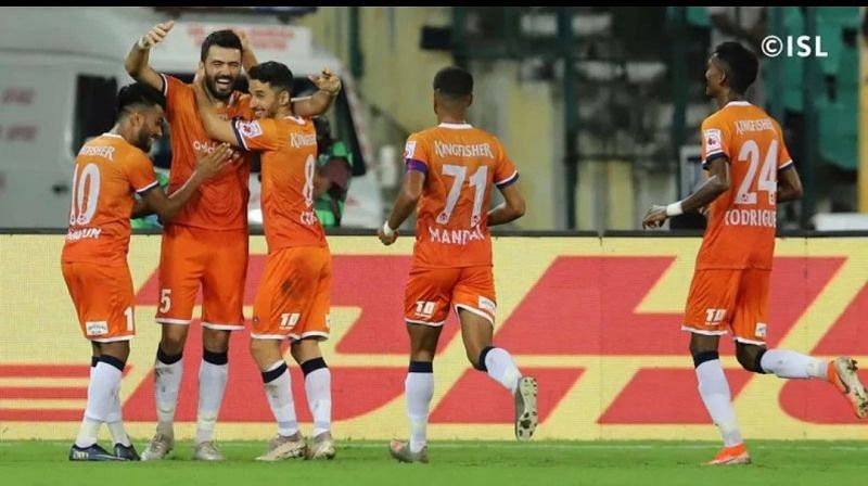 Ahmed Jahouh finally got the monkey off his back with his maiden ISL goal. (Image: ISL)
