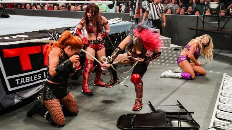 Asuka and Kairi Sane vs. Becky Lynch and Charlotte Flair for the RAW Women&#039;s Tag Team Championship