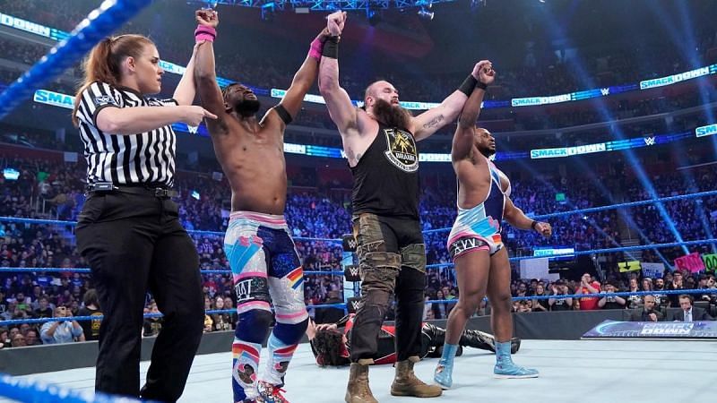 Braun joined the New Day for a one-off match
