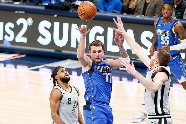 Doncic's good at driving to the rim and dishing out the ball to an open man