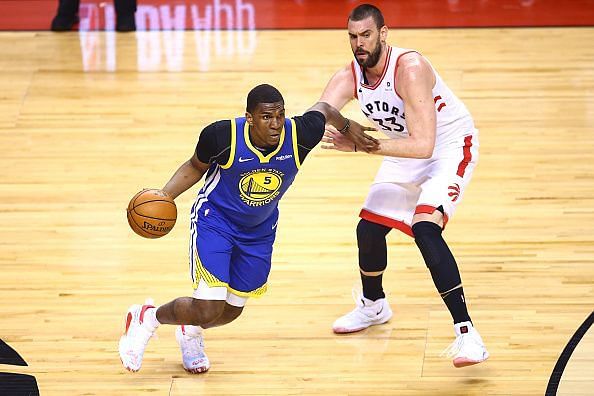 Kevon Looney has played just 10 minutes of basketball so far this season
