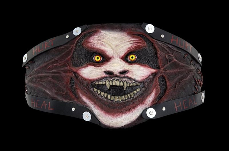 The Fiend&#039;s customized Universal Championship belt