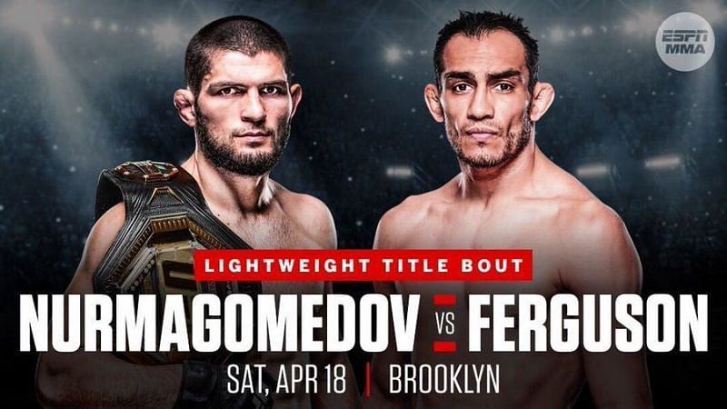 Nurmagomedov vs. Ferguson headlines UFC 249 on 18th April in Brooklyn, New York