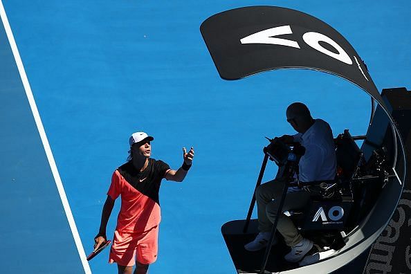 Denis Shapovalov has a good single handed backhand