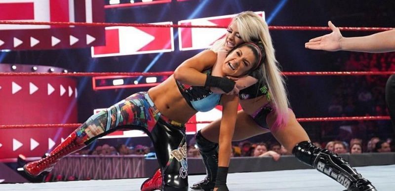 Bliss and Bayley have battled each other on both shows