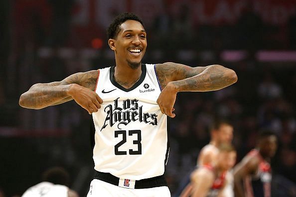Lou Williams in a game against the Wizards in the recently-revamped Clipper team