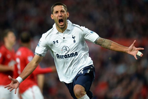 Clint Dempsey scored the key goal as Tottenham won at Old Trafford for the first time in 23 years