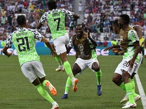 Super Eagles celebrate!