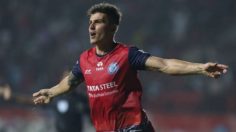 Sergio Castel celebrating a goal (Photo: Jamshedpur FC)