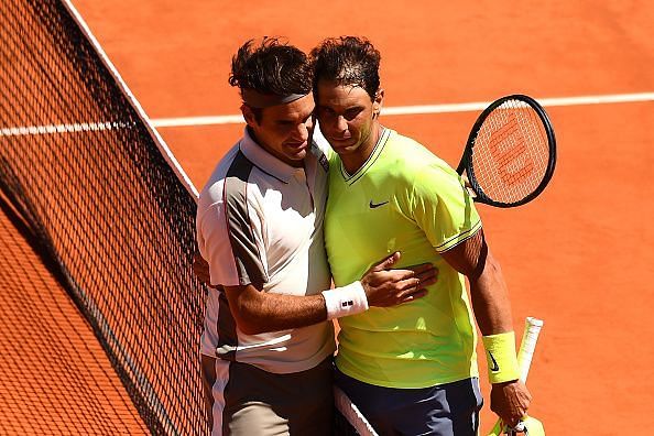 2019 French Open - Federer (L) and Nadal