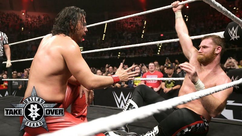 Nakamura and Zayn put on a show for the NXT Universe