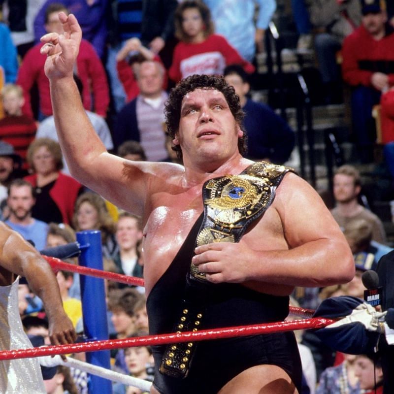 Andre the Giant during his first, and only, WWE World Championship reign--brief though it was.