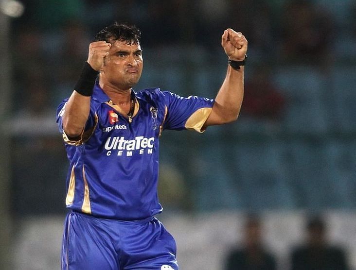 Pravin Tambe in Rajasthan Royals&#039;s colours