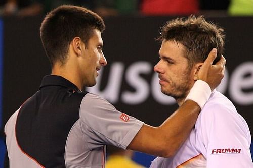 Novak Djokovic and Stan Wawrinka