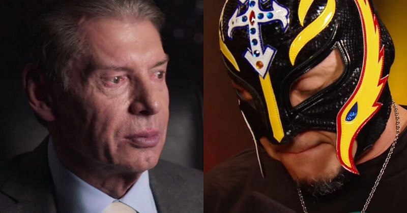Vince McMahon and Rey Mysterio.