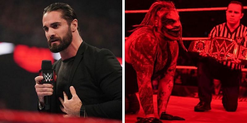 Seth Rollins (left); Bray Wyatt (right)