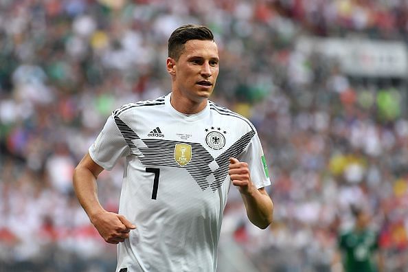 Julian Draxler in the Germany v Mexico: Group F match in the 2018 FIFA World Cup