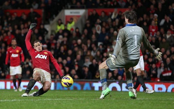 Javier Hernandez scored a dramatic winner for Manchester United against Newcastle on Boxing Day in 2012