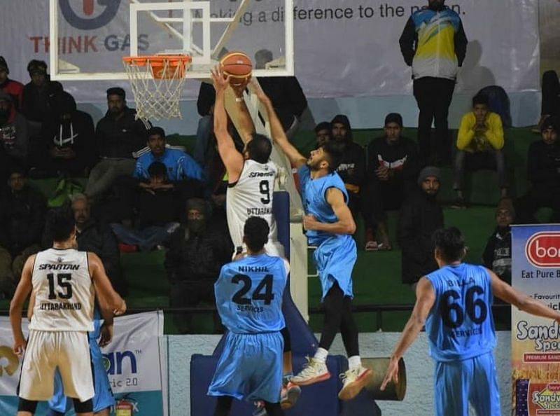 A still from Uttarakhand&#039;s game against Services [Image: BFI Instagram]