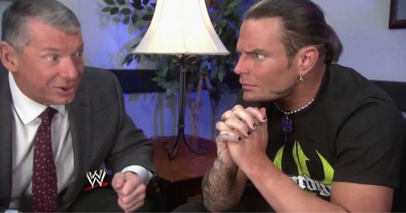 Jeff Hardy and Vince McMahon