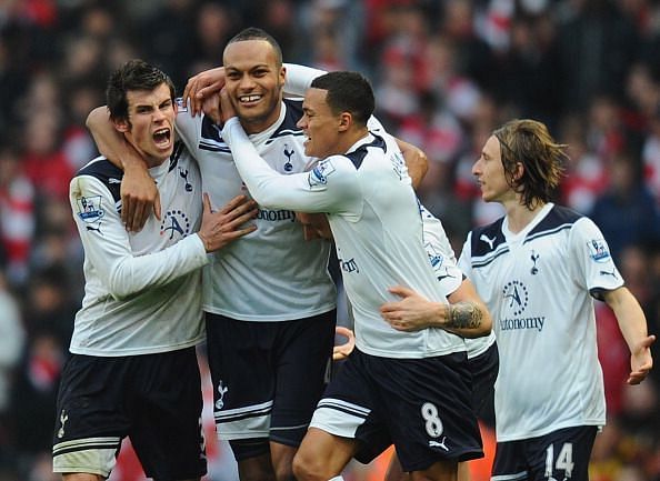 Younes Kaboul headed a winner to give Spurs their first win at Arsenal in 17 years