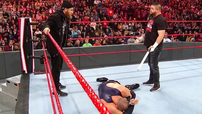 Mojo Rawley shows off battle scars from Kevin Owens' attack