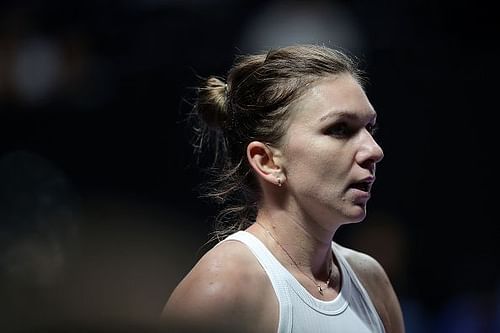 Simona Halep is playing in just her second match of the year.