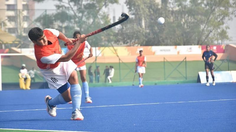 The hockey action continues in Guwahati with the U-21 age category semi-finals