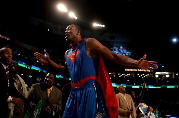 Dwight Howard&#039;s Superman dunk is among the most famous in the history of the contest