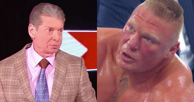 Vince McMahon and Brock Lesnar.