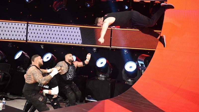 Kevin Owens taking to the skies to take down AOP