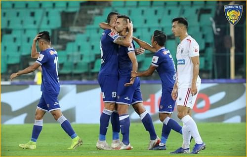 Chennaiyin went up to 6th place with a win over NorthEast United (Pic: ISL)