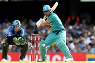 AB de Villiers in action during BBL - Brisbane Heat v Adelaide Strikers