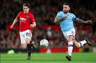If United's midfielders can put balls in behind the City full-backs, they have a chance