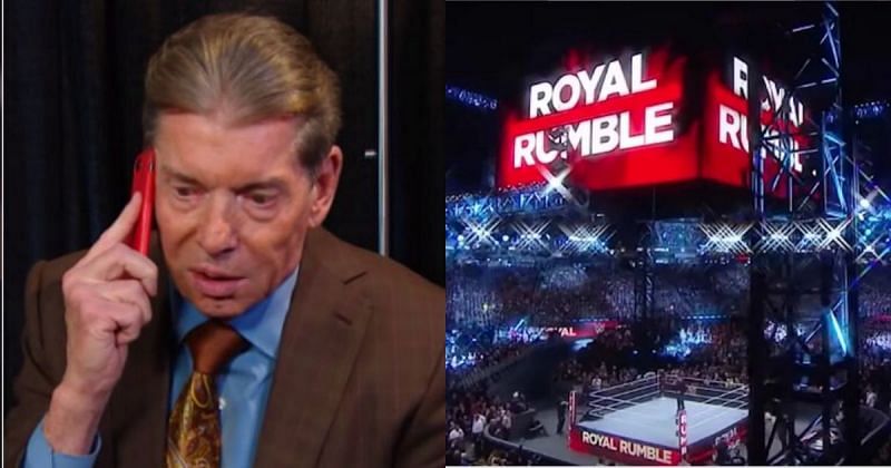 Vince McMahon/ Royal Rumble arena.