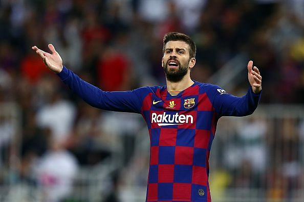 Gerard Pique was caught out time and again against Atletico Madrid