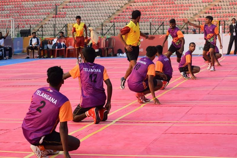 Action from Day 2 of Kho Kho competition at Khelo India Youth Games 2020